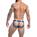 Kép 2/5 - Cut4Men Desire Jockstrap Blue Leatherette