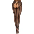 Kép 1/5 - Leg Avenue Crotchless Backseam Tights