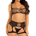 Kép 4/5 - Leg Avenue Top And Garter Harness