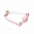 Kép 1/6 - Liebe Seele White &amp; Pink Fairy Goat Leather Ball Gag