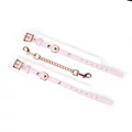 Kép 4/6 - Liebe Seele White &amp; Pink Fairy Goat Leather Hand Cuffs