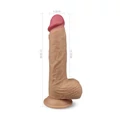 Kép 5/10 - Lovetoy Dual Layered Silicone Rotating Nature Cock Liam