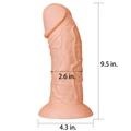 Kép 3/14 - Lovetoy 9.5 Realistic Curved Dildo