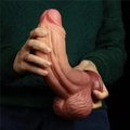 Kép 7/8 - Lovetoy 10 Dual-Layered Silicone Nature Cock