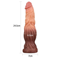 Kép 2/7 - Lovetoy 9.5 Dual-Layered Liquid Silicone Nature Cock