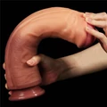 Kép 5/8 - Lovetoy 12 Dual-Layered Platinum Silicone Cock
