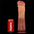 Kép 6/8 - Lovetoy 12 Dual-Layered Platinum Silicone Cock