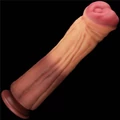 Kép 8/8 - Lovetoy 12 Dual-Layered Platinum Silicone Cock