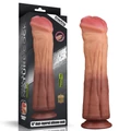 Kép 1/8 - Lovetoy 12 Dual-Layered Platinum Silicone Cock