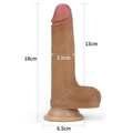 Kép 2/7 - Lovetoy 7 Dual-Layered Silicone Nature Cock