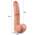 Kép 8/8 - Lovetoy 11 Dual-Layered Silicone Nature Cock