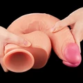 Kép 4/8 - Lovetoy 12 Dual Layered Platinum Silicone Cock