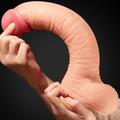 Kép 4/9 - Lovetoy 12 Dual-Layered Platinum Silicone Cock