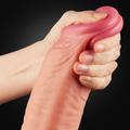 Kép 9/9 - Lovetoy 12 Dual-Layered Platinum Silicone Cock
