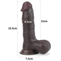 Kép 3/7 - Lovetoy 7.8 Sliding Skin Dual Layer Dong