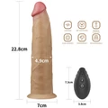 Kép 2/8 - Lovetoy 9.0 Dual Layered Platinum Silicone Rotator