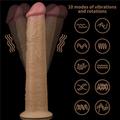 Kép 2/10 - Lovetoy 10 Dual Layered Platinum Silicone Rotator