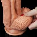 Kép 7/13 - Lovetoy 10 Dual-Layered Silicone Nature Cock