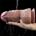 Kép 6/9 - Lovetoy 7 Dual-Layered Silicone Nature Cock