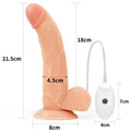 Kép 2/15 - Lovetoy 8.5 Vibrating Easy Strapon Set