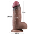 Kép 2/9 - Lovetoy 9.5 Dual Layered Silicone Cock XXL