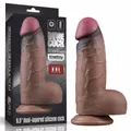 Kép 1/9 - Lovetoy 9.5 Dual Layered Silicone Cock XXL