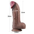 Kép 4/12 - Lovetoy 11 Dual Layered Silicone Cock XXL