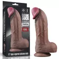 Kép 1/12 - Lovetoy 11 Dual Layered Silicone Cock XXL