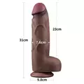 Kép 2/9 - Lovetoy 12 Dual Layered Silicone Cock XXL