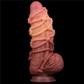 Kép 5/12 - Lovetoy 9.5 Dual Layered Platinum Silicone Cock With Rope