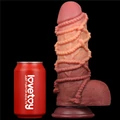 Kép 6/12 - Lovetoy 9.5 Dual Layered Platinum Silicone Cock With Rope