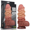Kép 1/12 - Lovetoy 9.5 Dual Layered Platinum Silicone Cock With Rope