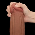 Kép 9/15 - Lovetoy 12 King Sized Sliding Skin Dual Layer Dong