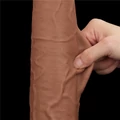 Kép 10/15 - Lovetoy 13.5 King Sized Sliding Skin Dual Layer Dong