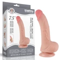 Kép 1/11 - Lovetoy 7.5 Sliding Skin Dual Layer Dong