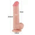 Kép 4/12 - Lovetoy 8.0 Sliding Skin Dual Layer Dong