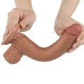 Kép 8/13 - Lovetoy 9 Sliding Skin Dual Layer Dong
