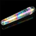 Kép 3/8 - Lovetoy Glow In The Dark Twilight Gleam Glass Dildo Slim Fantasy