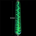 Kép 8/8 - Lovetoy Glow In The Dark Twilight Gleam Glass Dildo Slim Fantasy