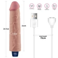 Kép 7/15 - Lovetoy 9.5 Real Softee Vibrating Dildo
