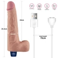 Kép 7/15 - Lovetoy 10 Real Softee Vibrating Dildo