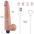 Kép 7/15 - Lovetoy 10.5 Real Softee Vibrating Dildo