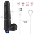Kép 7/15 - Lovetoy 9 Real Softee Vibrating Dildo