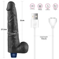Kép 7/15 - Lovetoy 10.5 Real Softee Vibrating Dildo