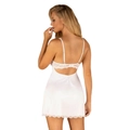 Kép 2/6 - Obsessive Amor Blanco Underwire Chemise And Thong