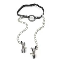 Kép 3/4 - Pipedream Fetish Fantasy Series O-Ring Gag Nipple Clamps