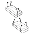 Kép 3/5 - Pipedream Fetish Fantasy Series Limited Edition Wraparound Mattress Restraints