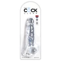 Kép 2/5 - Pipedream King Cock Clear 8 With Balls