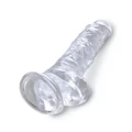 Kép 5/5 - Pipedream King Cock Clear 8 With Balls