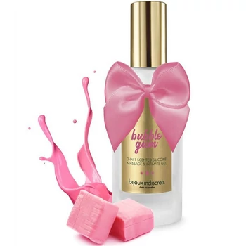 Bijoux Indiscrets Bubblegum 2 in 1 Silicone Massage & Intimate Gel